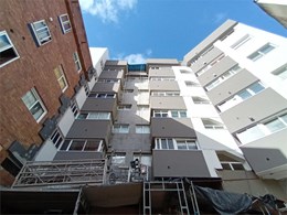 Fachada interior en SATE en Rúa Portela 18