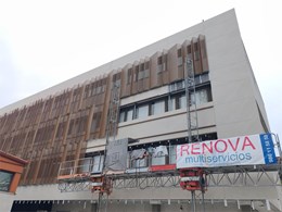 Fachada ventilada. Centro de estudios Aloya 
